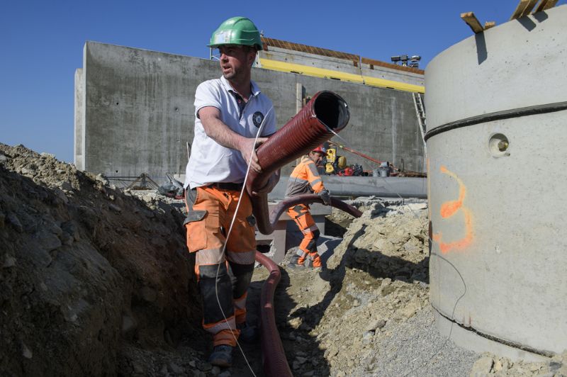 Travail en extérieur en plein soleil